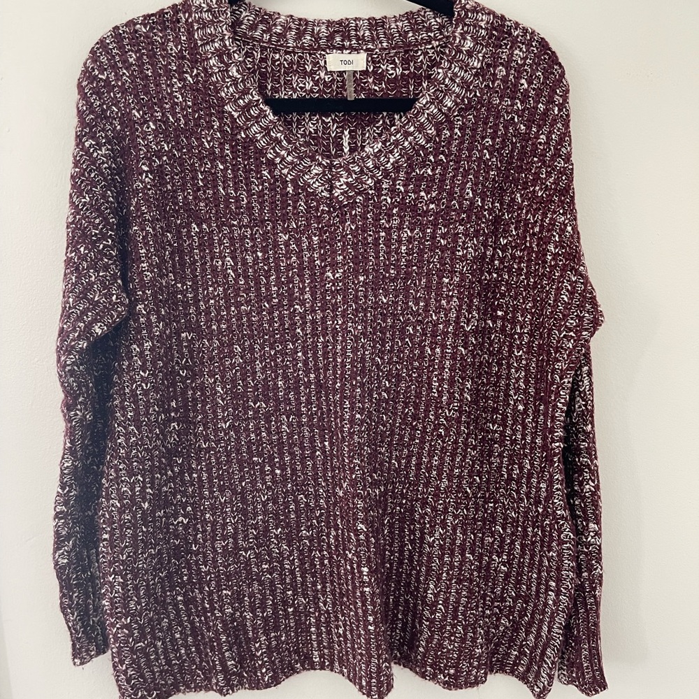 Oversized Maroon Sweater